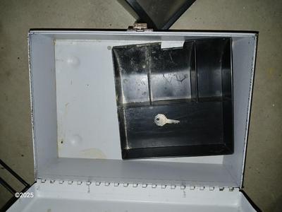 Wire storage baskets, Chalk board, napkin dispenser, cash box and more