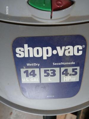 14 gallon 4.5HP Wet Dry Shop-Vac