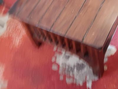 Wood coffee table