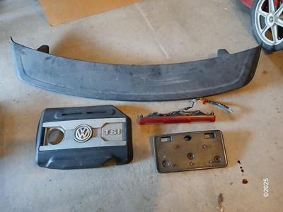 Auto parts - Spoiler - VX TSI Panel, license plate mount, and a taillight