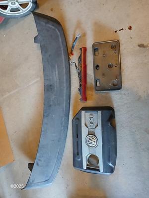 Auto parts - Spoiler - VX TSI Panel, license plate mount, and a taillight