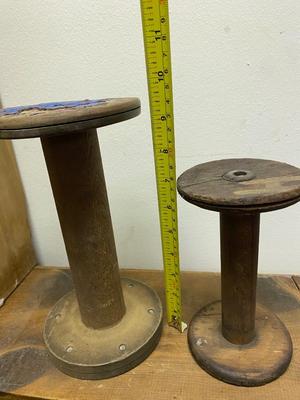 vintage wood spools
