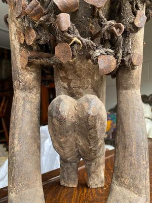 African fetish monkey sculpture
