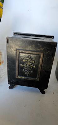 Nice Old Original Cast Iron "Junior Safe Deposit" Coin Penny Bank 1892! Rare!