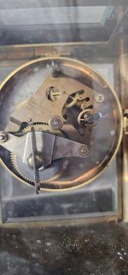 Antique Brass 8 Day Carriage Clock