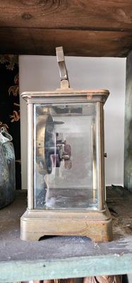 Antique Brass 8 Day Carriage Clock
