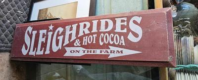 Cute Christmas Sign Reproduction
