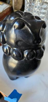 Lot of 3 Vintage Vases and one Lion sculpture