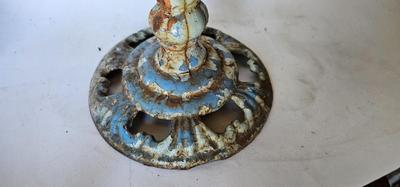 Jewelry stand trinket Tray Vintage Cast Iron Miniature Bird or Bee Bath Garden Sculpture Decor