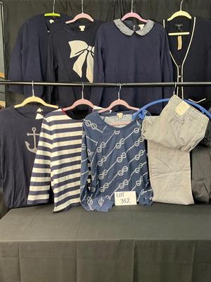 Lot F 352 Woman’s Navy J. Crew Clothing Lot