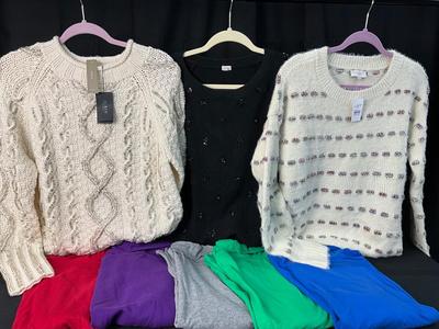 Lot F 353 Woman’s Dazzle Sweaters & Turtlenecks Lot