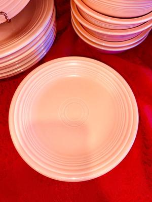 PEACH COLORED FIESTA DINNERWARE