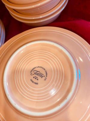 PEACH COLORED FIESTA DINNERWARE