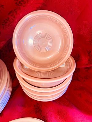 PEACH COLORED FIESTA DINNERWARE