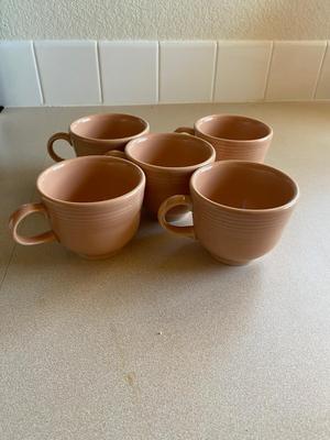 PEACH COLORED FIESTA DINNERWARE