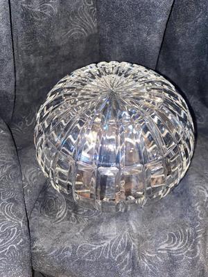 ABSOLUTELY GORGEOUS HAND CUT LEAD CRYSTAL ROSE BOWL