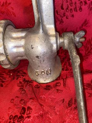 MEAT GRINDER, SALT SHAKER, AND PEPPERMILL, RUSTIC KNIFE AND MORE