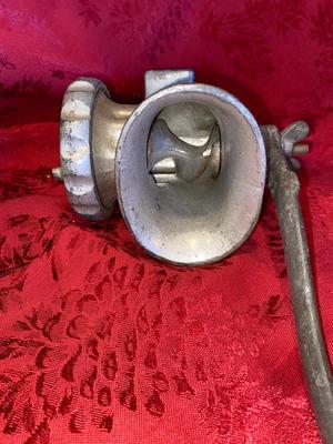 MEAT GRINDER, SALT SHAKER, AND PEPPERMILL, RUSTIC KNIFE AND MORE