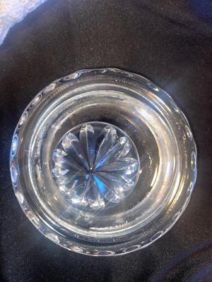 LEAD CRYSTAL DISHES AND TABLE RUNNER
