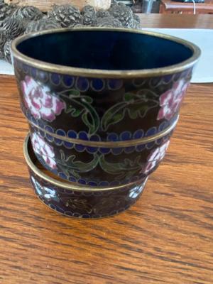 Cloisonné Wide Cuff Bangles Enamel