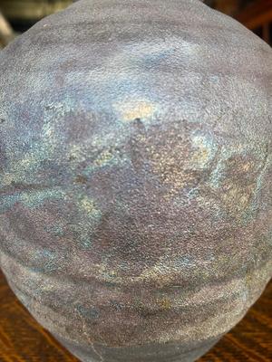 Pottery Iridescent Vessel Vase