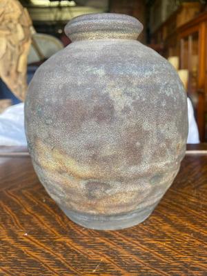 Pottery Iridescent Vessel Vase