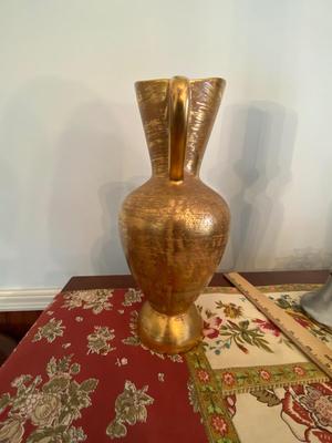 Vintage Stangl Hand Painted Granada Gold Ceramic Vase/Pitcher