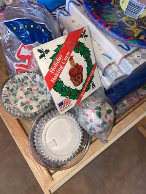 RED SOLO CUPS, NAPKINS, TABLECLOTH, MUFFIN CUPS, AND MORE!