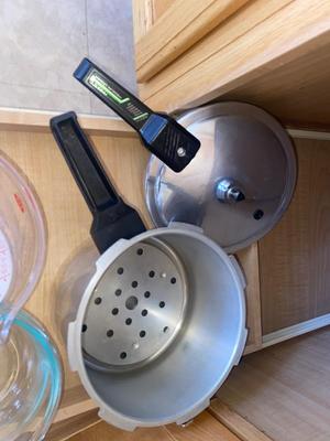 PRESTO PRESSURE COOKER, SERVING/SLASH MIXING BOWLS, AND AN OKO LIQUID MEASURING CUP