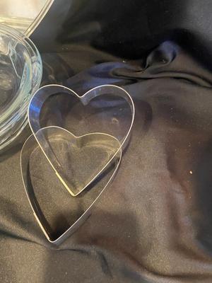 BRAND NEW NORDIC WARE BAKING DISH, GLASS PIE PANS, ROLLING PIN, PIE CRUST PROTECTOR, HEART SHAPED CAKE PAN AND COOKIE CUTTERS