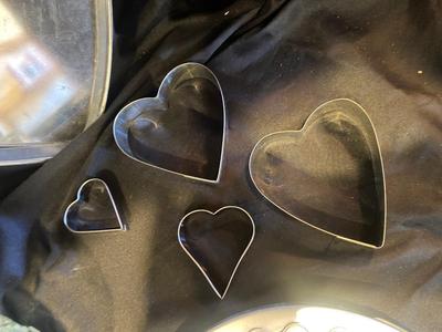 BRAND NEW NORDIC WARE BAKING DISH, GLASS PIE PANS, ROLLING PIN, PIE CRUST PROTECTOR, HEART SHAPED CAKE PAN AND COOKIE CUTTERS