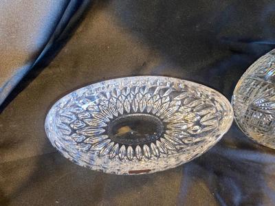 GORHAM LEAD CRYSTAL BOWL AND LEAD CRYSTAL JAR