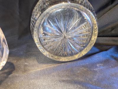 GORHAM LEAD CRYSTAL BOWL AND LEAD CRYSTAL JAR