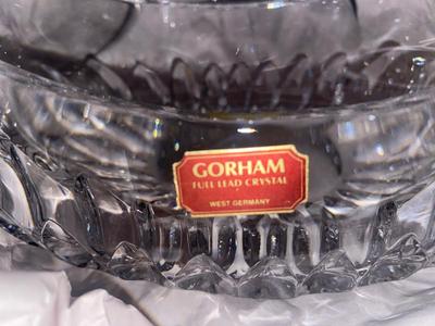 GORHAM LEAD CRYSTAL BOWL AND LEAD CRYSTAL JAR