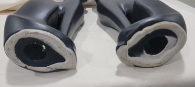 Pair of Maddux black ceramic cats