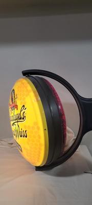 Leinenkugel's rotating Berry/Honey Weiss globe light