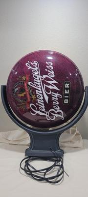Leinenkugel's rotating Berry/Honey Weiss globe light