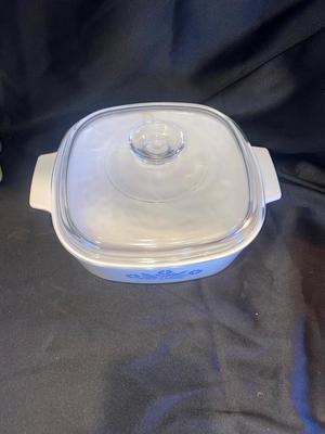 CORNING WARE BAKING DISHES AND ENAMEL WARE BREAD PAN