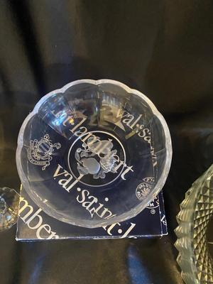 A VARIETY OF GLASS BOWLS