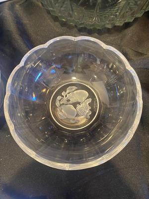 A VARIETY OF GLASS BOWLS