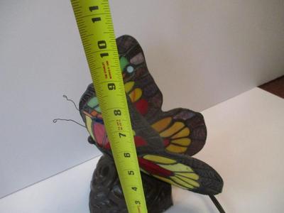 Butterfly Tiffany Style Stained Glass Lamp
