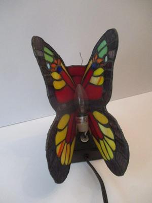 Butterfly Tiffany Style Stained Glass Lamp