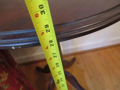 Rosewood Satin Round Side Table