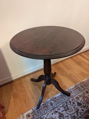 Rosewood Satin Round Side Table