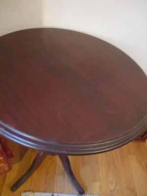 Rosewood Satin Round Side Table