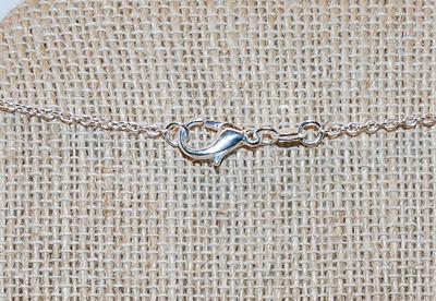 Vintage & Diamond Style Double Bejeweled HEARTS PENDANT (1" x 1") with a Silver Tone Necklace Chain 18" L