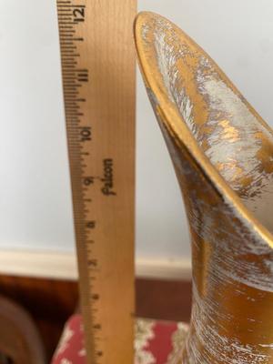 Two Gold brushed Stangl pitchers