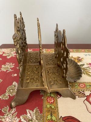 Metal ART Nouveau Mail Holder. Vintage Desk Organizer