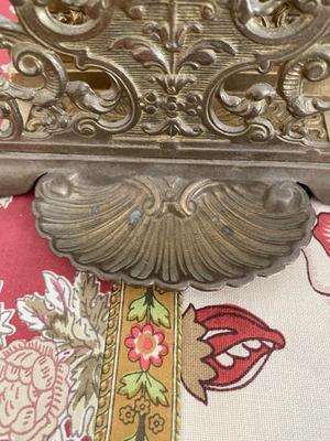 Metal ART Nouveau Mail Holder. Vintage Desk Organizer