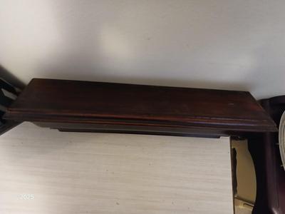 Wall shelf, wall ledge, picture frames and three plate stands